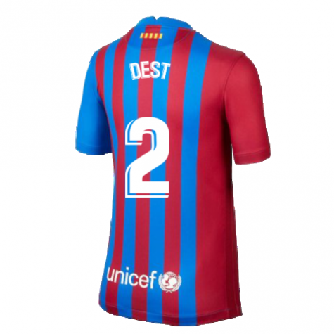 2021-2022 Barcelona Home Shirt (Kids) (DEST 2)