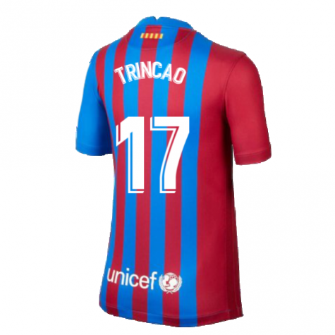 2021-2022 Barcelona Home Shirt (Kids) (TRINCAO 17)