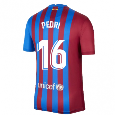 2021-2022 Barcelona Home Shirt (PEDRI 16)