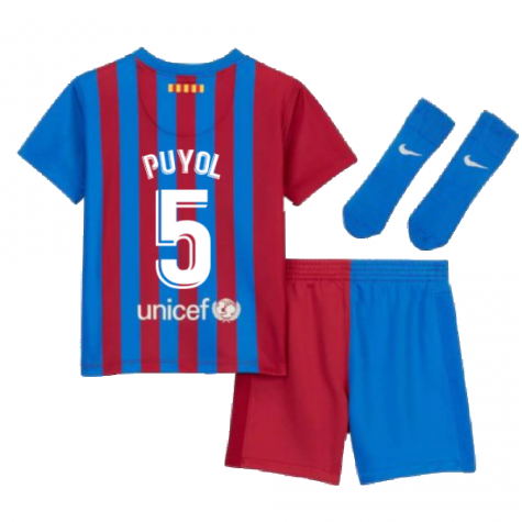 2021-2022 Barcelona Infants Home Kit (PUYOL 5)