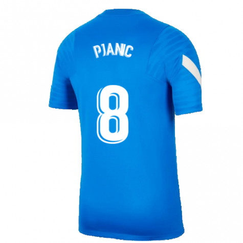 2021-2022 Barcelona Training Shirt (Blue) (PJANIC 8)