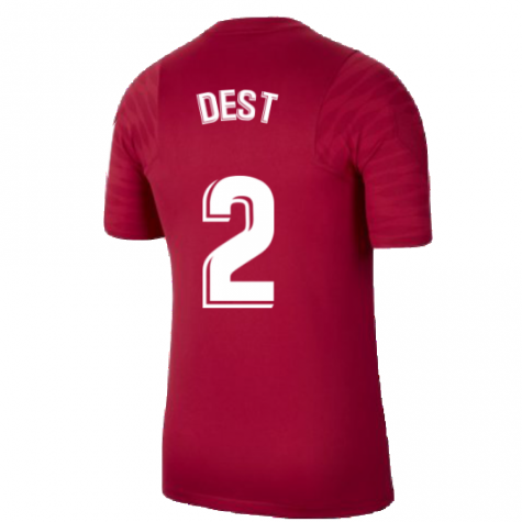 2021-2022 Barcelona Training Shirt (Noble Red) (DEST 2)