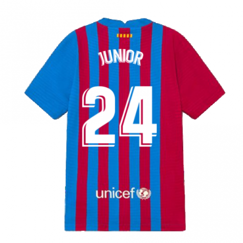 2021-2022 Barcelona Vapor Match Home Shirt (Kids) (JUNIOR 24)