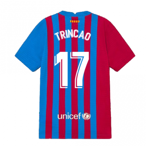 2021-2022 Barcelona Vapor Match Home Shirt (Kids) (TRINCAO 17)