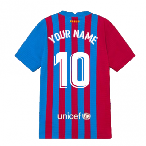 2021-2022 Barcelona Vapor Match Home Shirt (Kids) (Your Name)