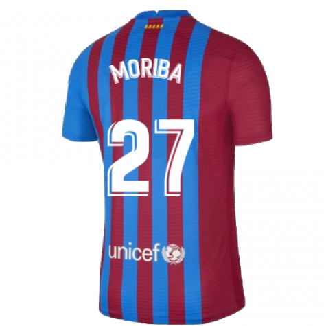 2021-2022 Barcelona Vapor Match Home Shirt (MORIBA 27)