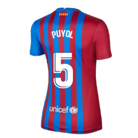 2021-2022 Barcelona Womens Home Shirt (PUYOL 5)