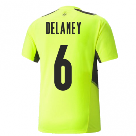 2021-2022 Borussia Dortmund Training Jersey (Yellow) (DELANEY 6)