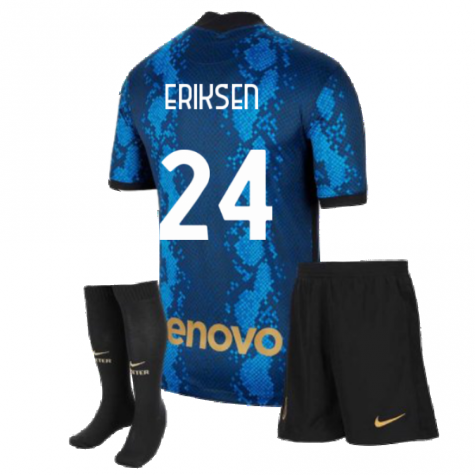 2021-2022 Inter Milan Little Boys Home Kit (ERIKSEN 24)