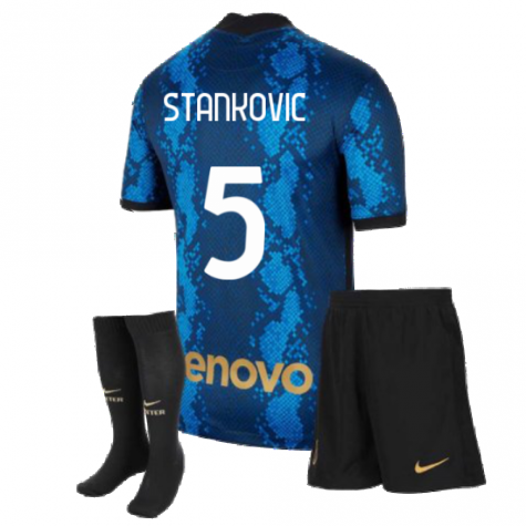 2021-2022 Inter Milan Little Boys Home Kit (STANKOVIC 5)