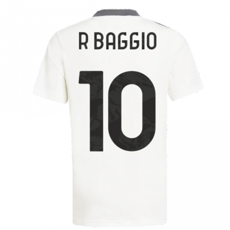 2021-2022 Juventus Training Shirt (White) - Ladies (R.BAGGIO 10)