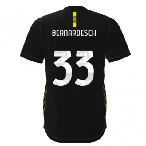 2021-2022 Juventus Travel Tee (Black) (BERNARDESCHI 20)