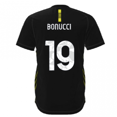 2021-2022 Juventus Travel Tee (Black) (BONUCCI 19)