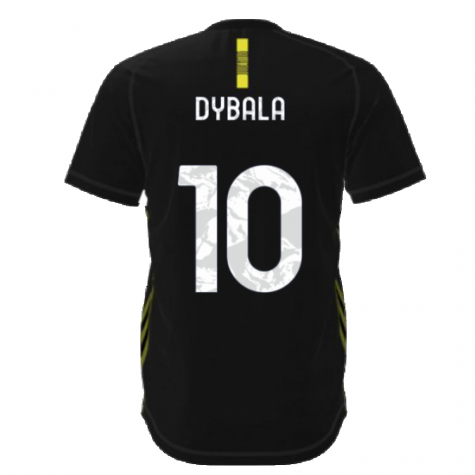 2021-2022 Juventus Travel Tee (Black) (DYBALA 10)