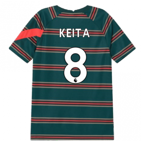 2021-2022 Liverpool Pre-Match Football Top (Atomic Teal) - Kids (KEITA 8)