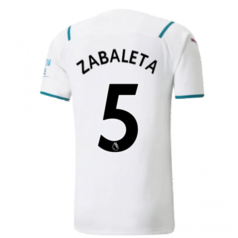 2021-2022 Man City Authentic Away Shirt (ZABALETA 5)