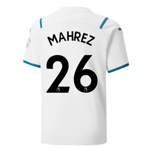 2021-2022 Man City Away Shirt (Kids) (MAHREZ 26)