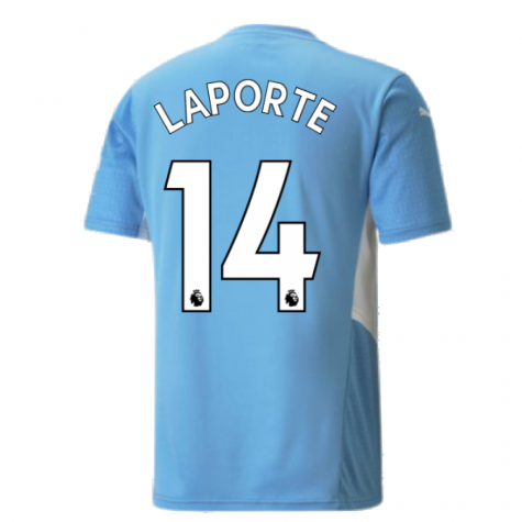 2021-2022 Man City Home Shirt (LAPORTE 14)