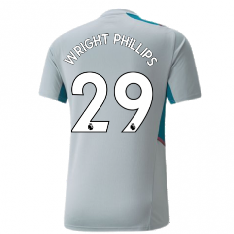 2021-2022 Man City PRO Training Jersey (Quarry) (WRIGHT PHILLIPS 29)