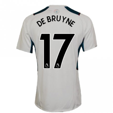 2021-2022 Man City PRO Training Jersey (White) (DE BRUYNE 17)