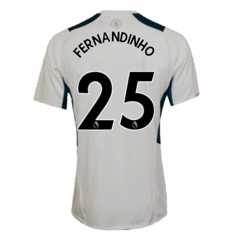 2021-2022 Man City PRO Training Jersey (White) (FERNANDINHO 25)