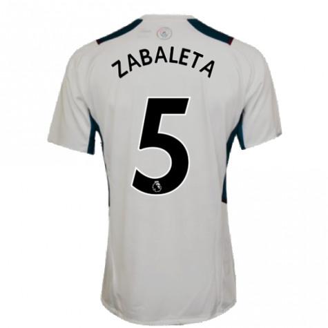 2021-2022 Man City PRO Training Jersey (White) (ZABALETA 5)