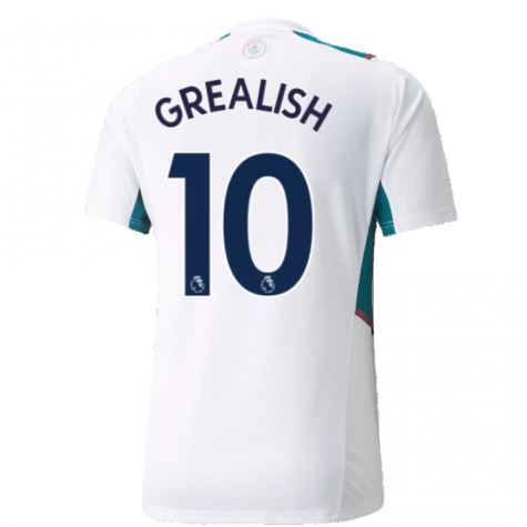 2021-2022 Man City Training Shirt (White) (GREALISH 10)