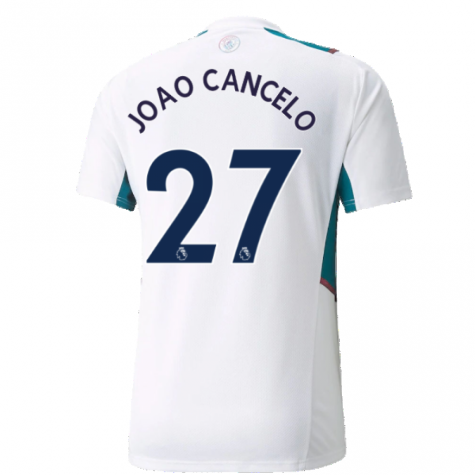 2021-2022 Man City Training Shirt (White) (JOAO CANCELO 27)