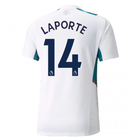 2021-2022 Man City Training Shirt (White) (LAPORTE 14)