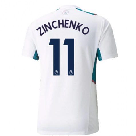 2021-2022 Man City Training Shirt (White) (ZINCHENKO 11)