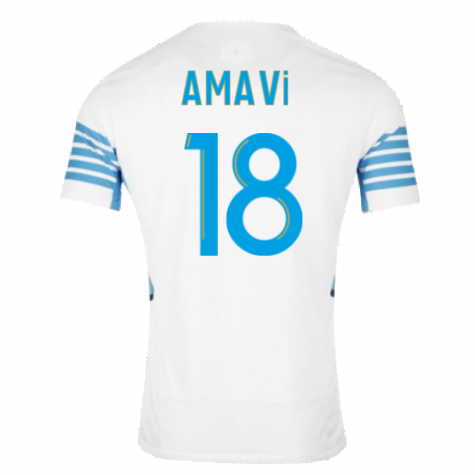 2021-2022 Marseille Authentic Home Shirt (AMAVI 18)