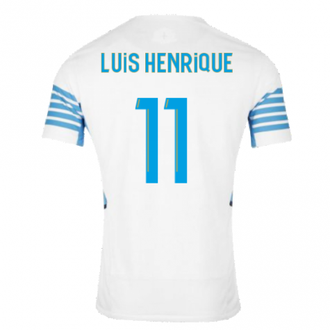 2021-2022 Marseille Authentic Home Shirt (LUIS HENRIQUE 11)