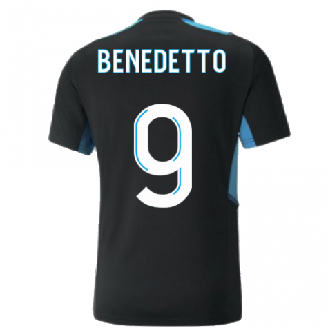 2021-2022 Marseille Training Shirt (Black) (BENEDETTO 9)