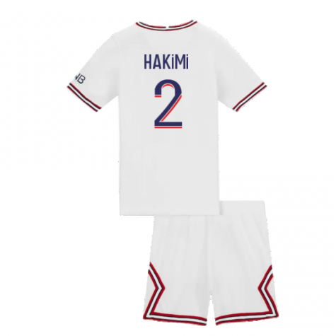 2021-2022 PSG Little Boys Fourth Kit (HAKIMI 2)