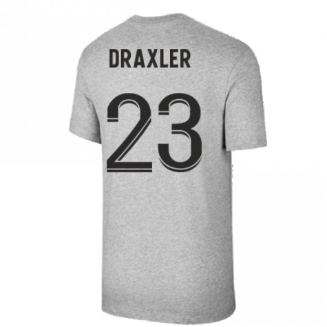 2021-2022 PSG Tee Evergreen Crest (Grey) (DRAXLER 23)