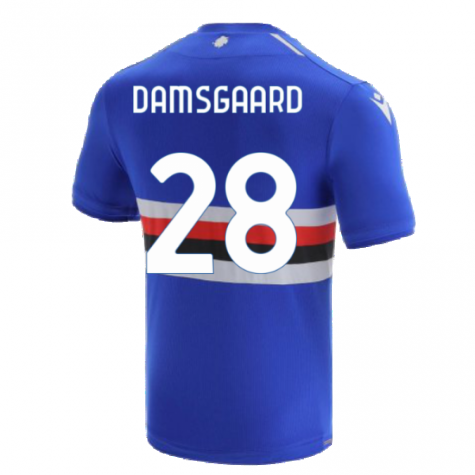 2021-2022 Sampdoria Home Shirt (DAMSGAARD 28)