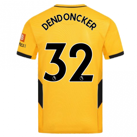 2021-2022 Wolves Home Shirt (DENDONCKER 32)