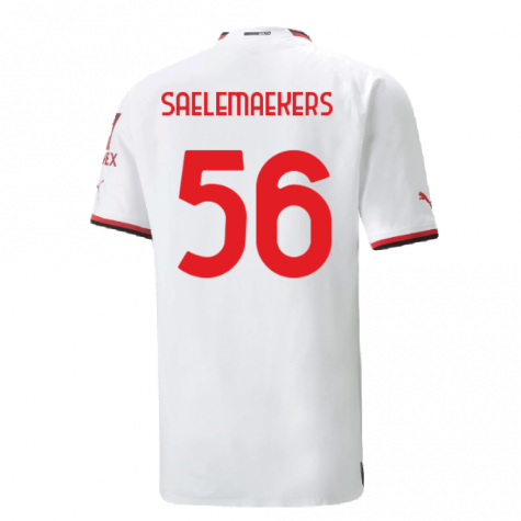 2022-2023 AC Milan Authentic Away Shirt (SAELEMAEKERS 56)