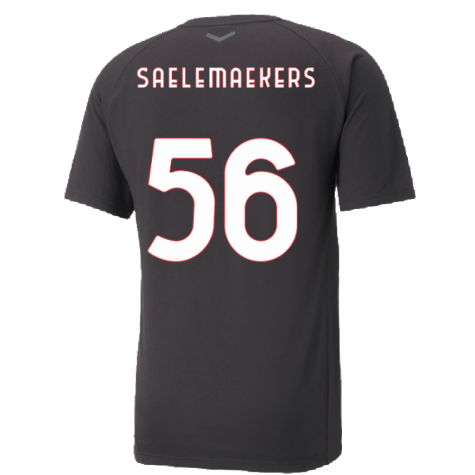 2022-2023 AC Milan Casuals Tee (Black) (SAELEMAEKERS 56)