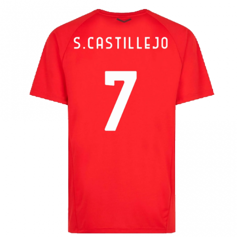 2022-2023 AC Milan Casuals Tee (Red) (S.CASTILLEJO 7)