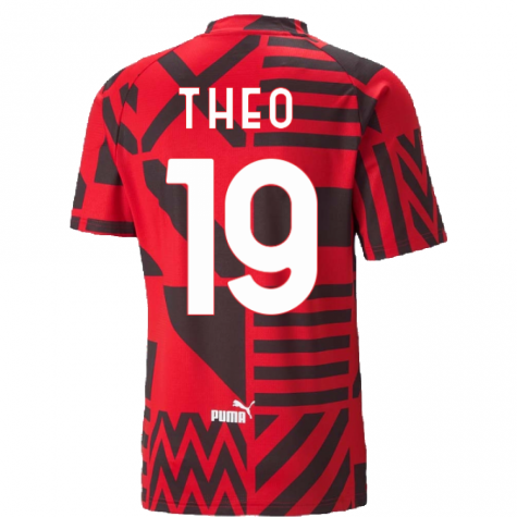 2022-2023 AC Milan Pre-Match Jersey (Red) (THEO 19)