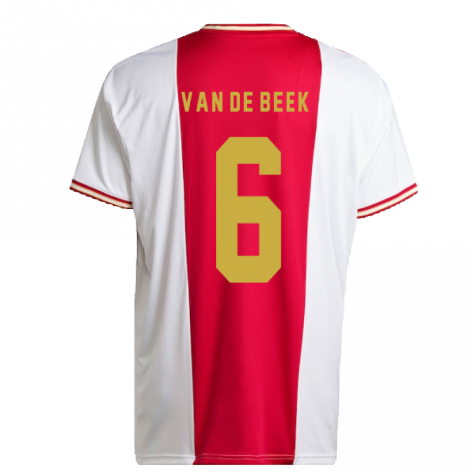 2022-2023 Ajax Home Shirt (VAN DE BEEK 6)