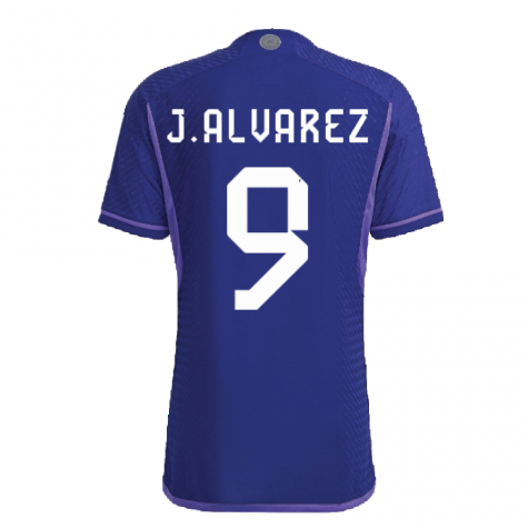 2022-2023 Argentina Authentic Away Shirt (J.ALVAREZ 9)