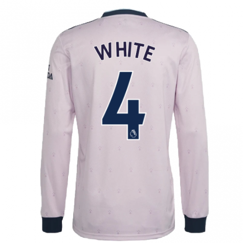 2022-2023 Arsenal Long Sleeve Third Shirt (WHITE 4)