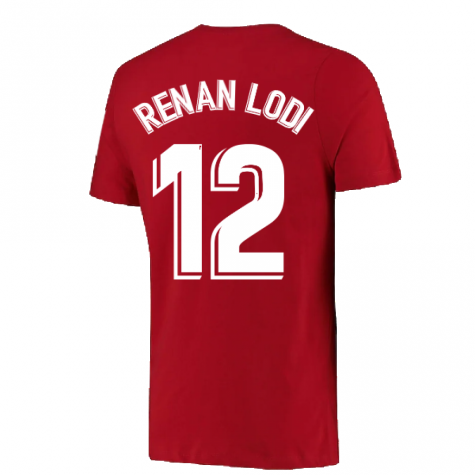 2022-2023 Atletico Madrid Crest Tee (Red) (RENAN LODI 12)