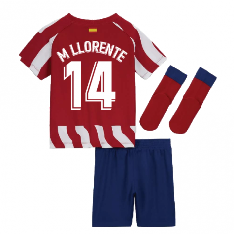 2022-2023 Atletico Madrid Home Infants Kit (M LLORENTE 14)