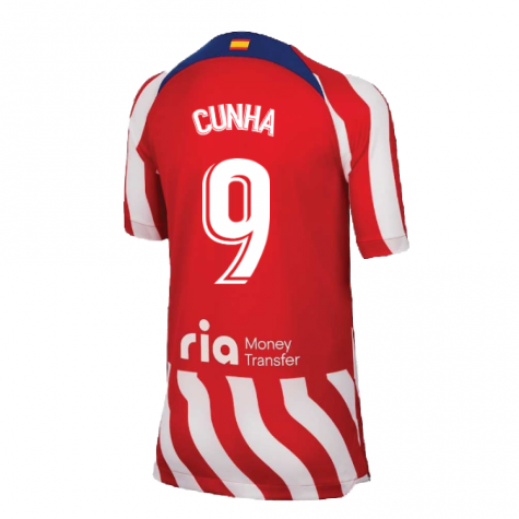 2022-2023 Atletico Madrid Home Shirt (Kids) (CUNHA 9)