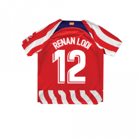 2022-2023 Atletico Madrid Little Boys Home Shirt (RENAN LODI 12)