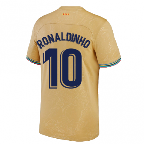 2022-2023 Barcelona Away Shirt (Kids) (RONALDINHO 10)