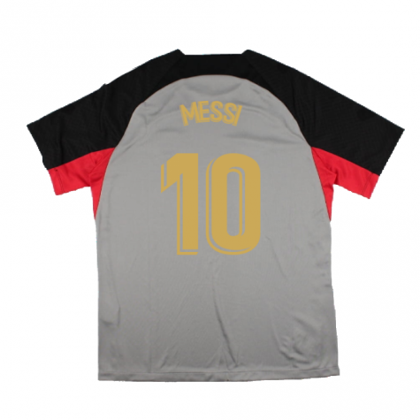 2022-2023 Barcelona CL Training Shirt (Grey) (MESSI 10)